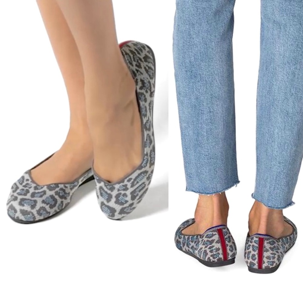 Rothy’s The Grey Spotted Flat Shoes